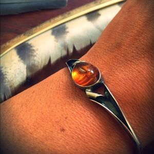 ☀️Sterling Silver Baltic Amber Bracelete☀️